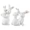 Glitzhome® Set of 2 Easter Resin Bunny Mom and Baby Table Decor